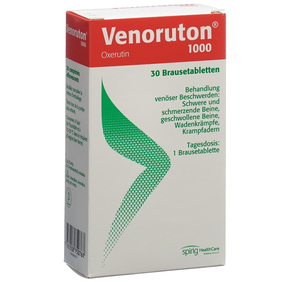 VENORUTON cpr eff 1000 mg bte 30 pce