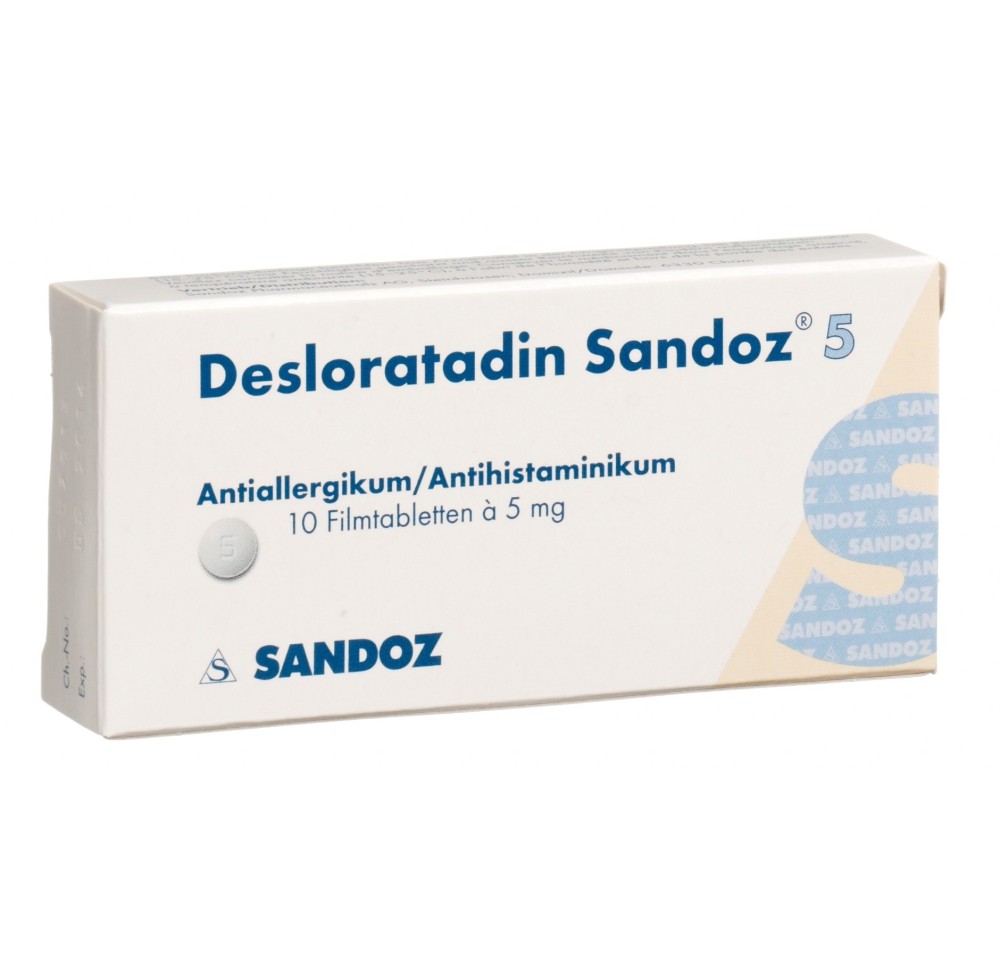 DESLORATADINE Sandoz cpr pell 5 mg 10 pce