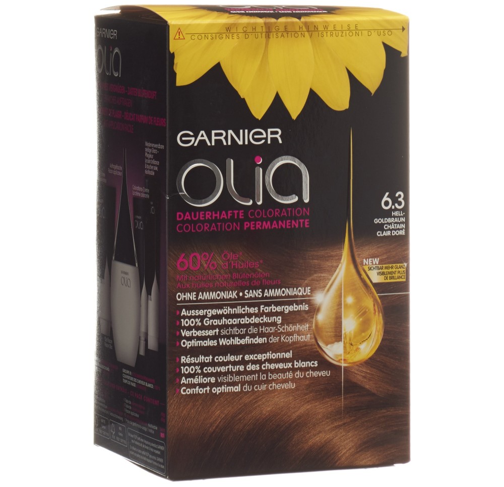 OLIA coloration 6.3 châtain clair doré