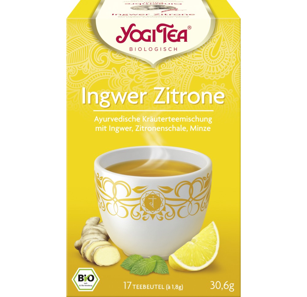 YOGI TEA Gingembre Citron Thé 17 sach 1.8 g