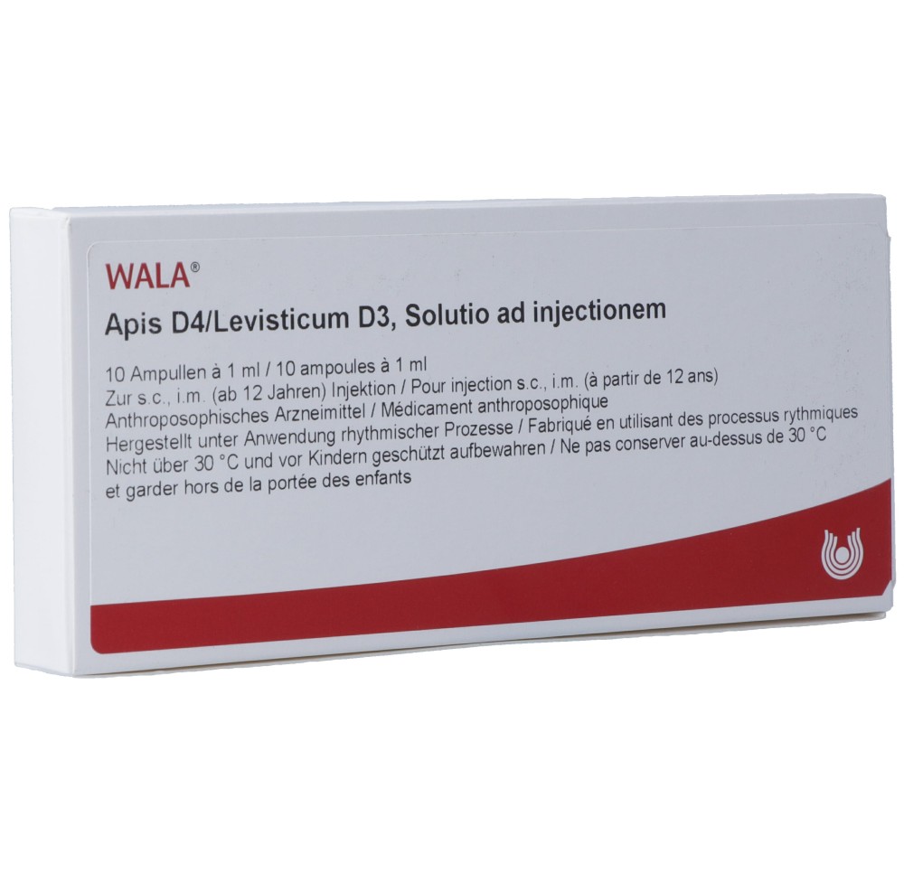 WALA apis D4/levisticum D3 10 amp 1 ml