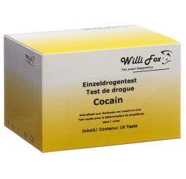 WILLI FOX test de drogue cocaine uni urine 10 pce