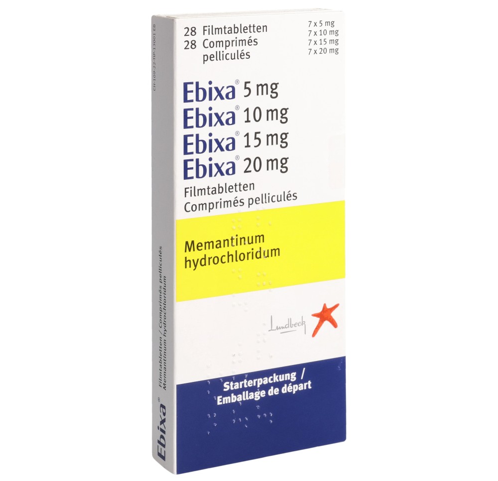 EBIXA emb départ 7x5, 7x10, 7x15, 7x20 mg 28 pce