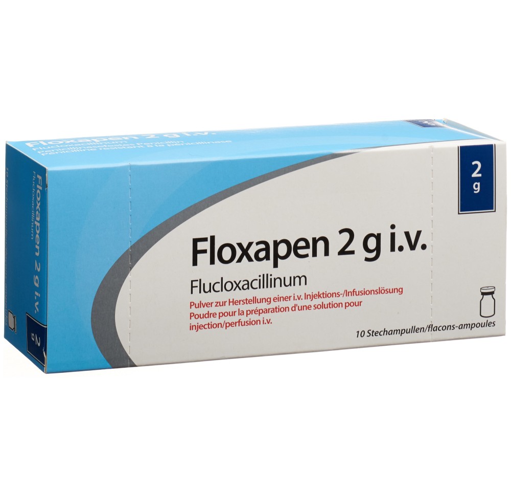 FLOXAPEN subst sèche 2 g flac 10 pce