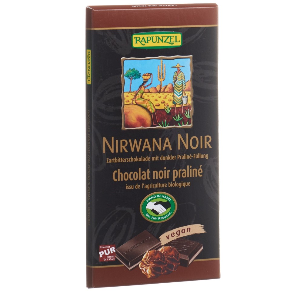 RAPUNZEL chocolat noir NIRWANA 55% 100 g