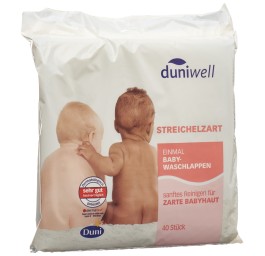 DUNIWELL Baby lavettes hygiéniques 40 pce