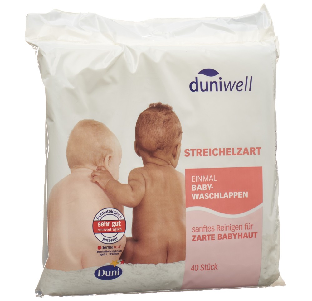DUNIWELL Baby lavettes hygiéniques 40 pce