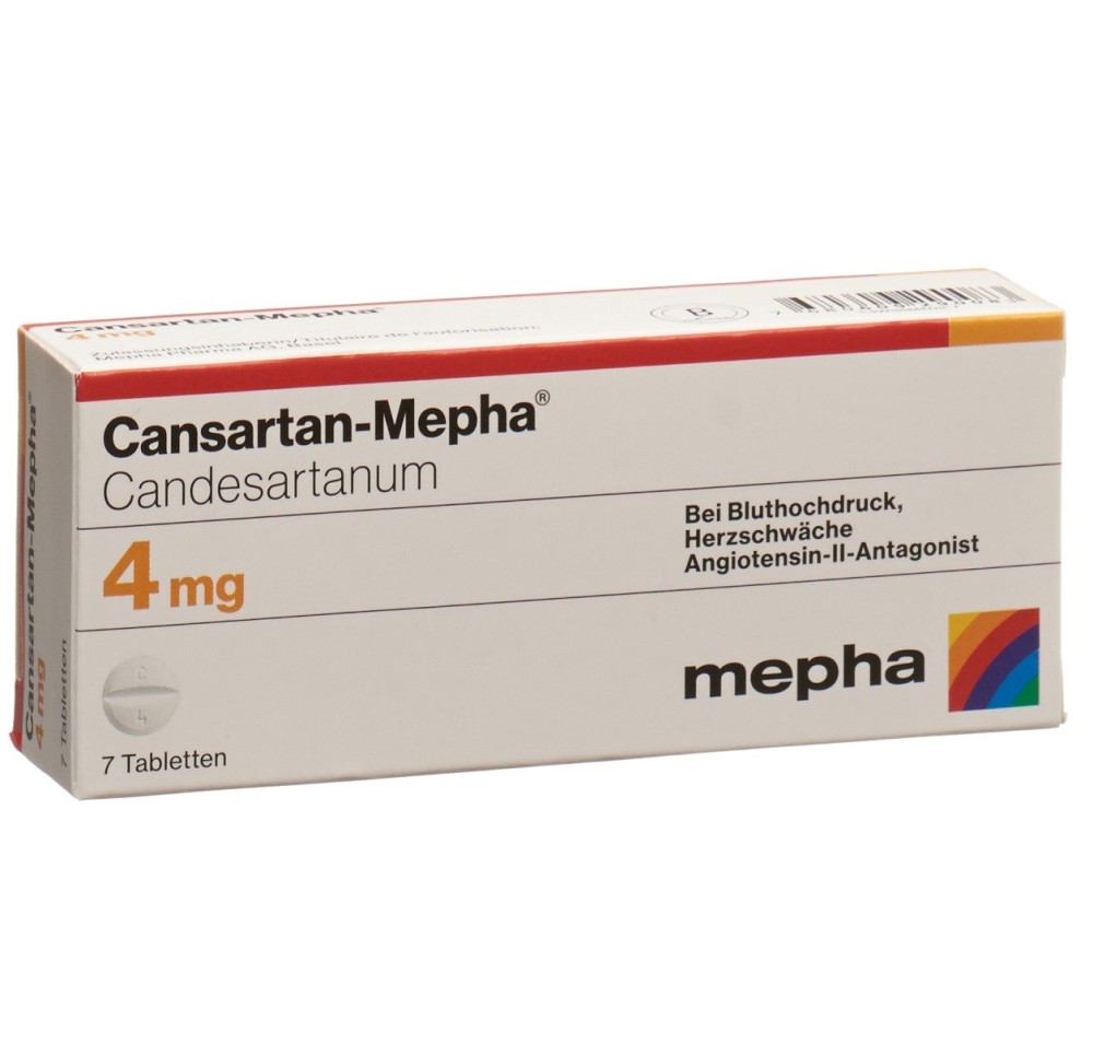 CANSARTAN Mepha cpr 4 mg 7 pce