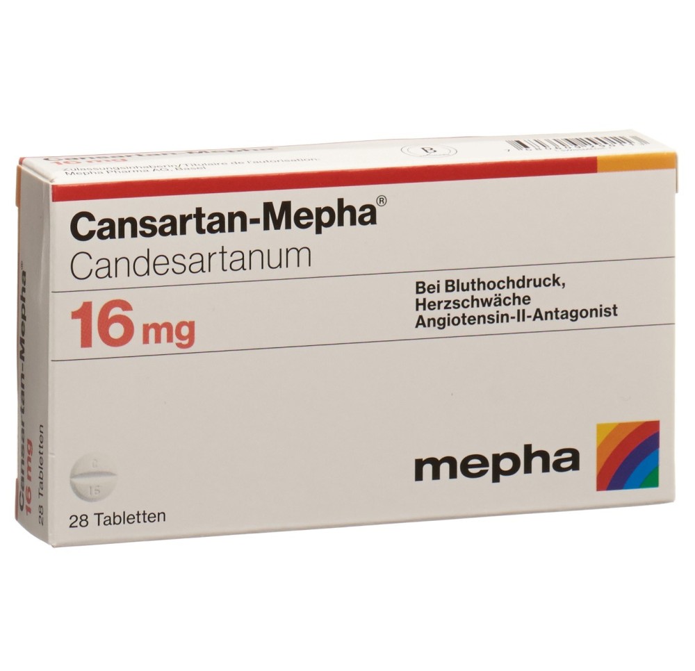 CANSARTAN Mepha cpr 16 mg 28 pce
