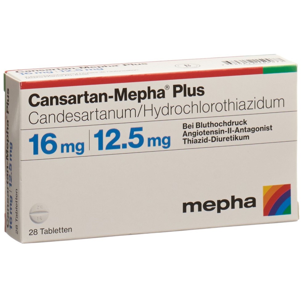 CANSARTAN Mepha plus cpr 16/12.5 28 pce