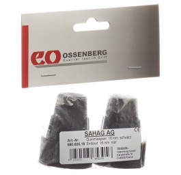 SAHAG embouts béquilles 16mm noir 1 paire