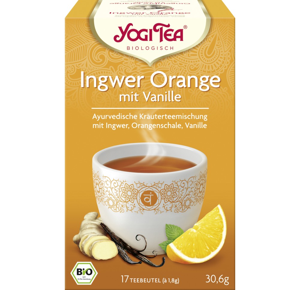 YOGI TEA Gingembre-Orange VANille 17 sach 1.8 g
