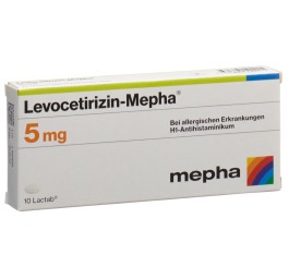LEVOCETIRIZIN Mepha Lactab 5 mg 10 pce
