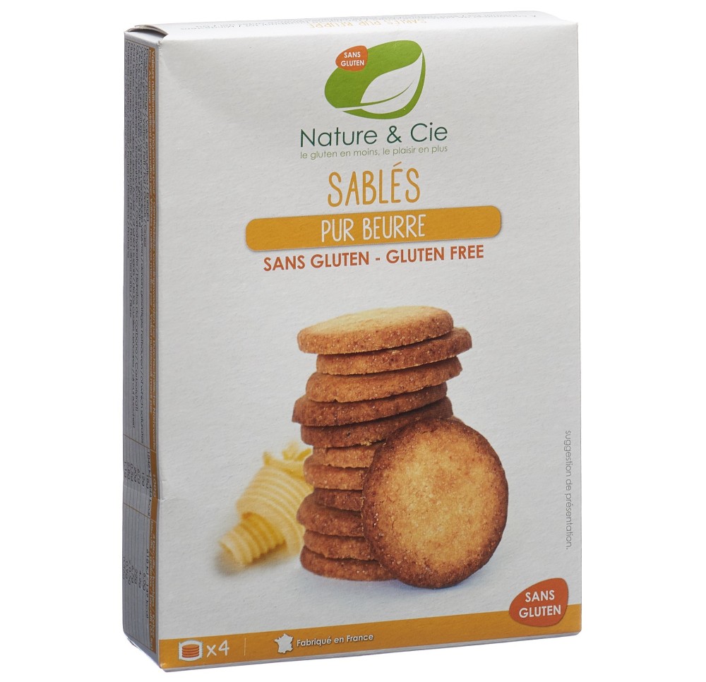 NATURE&CIE sablés pur beurre s gluten 135 g