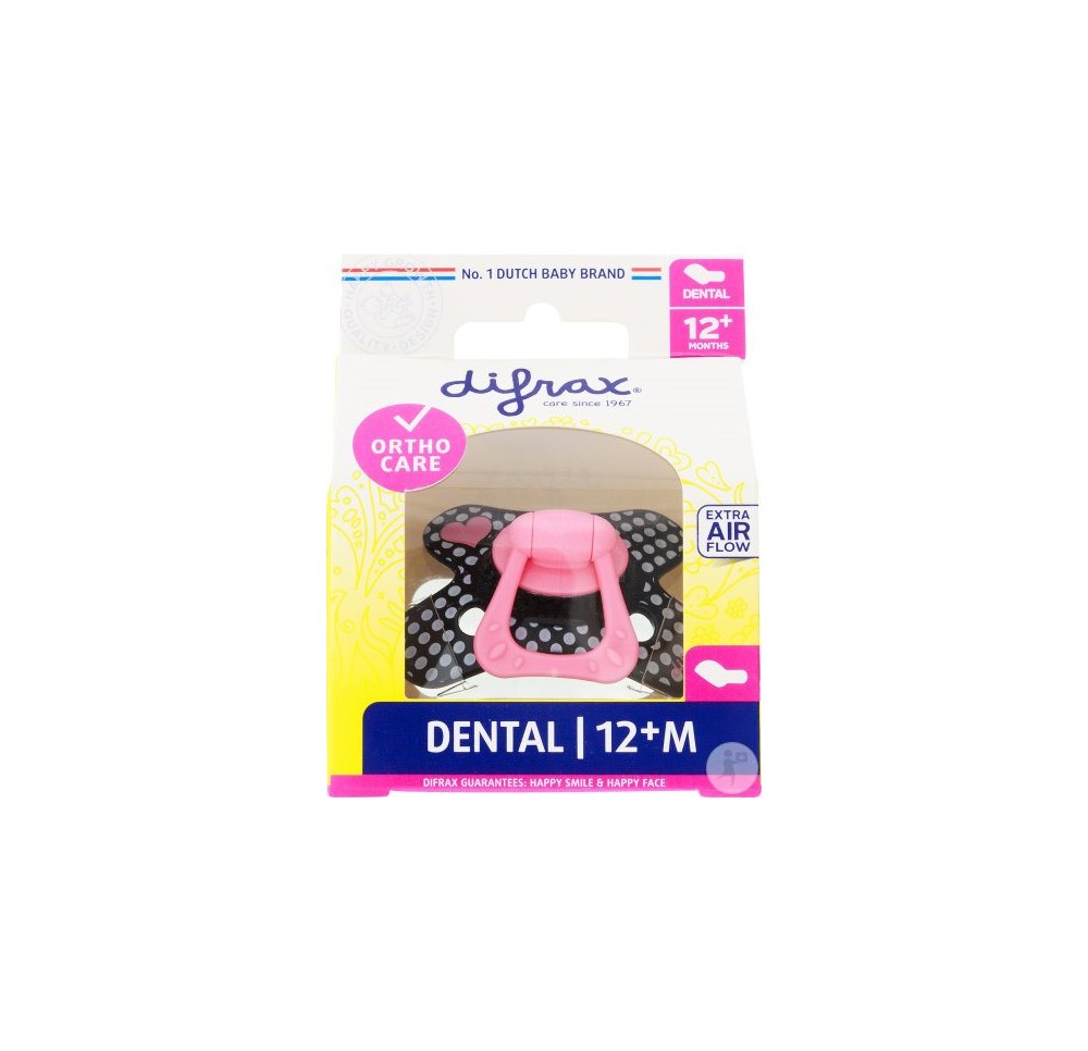 DIFRAX sucette dental 12+M silicone