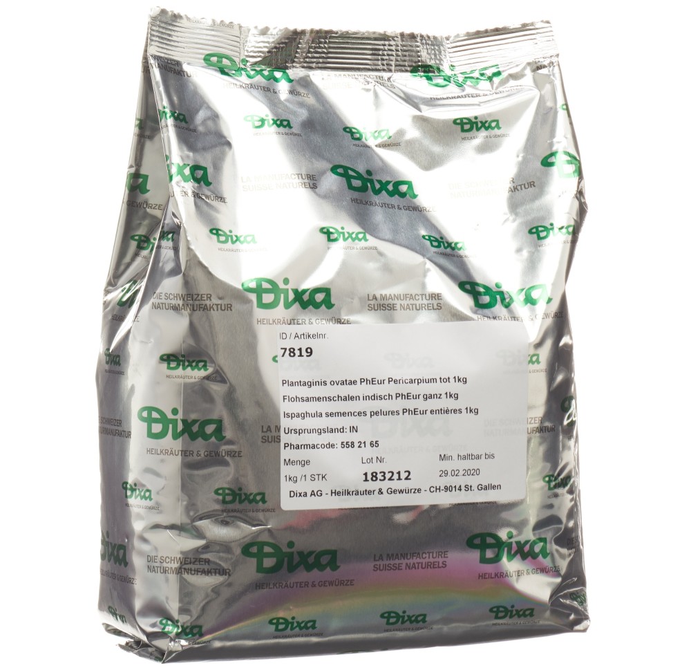 DIXA Ispaghula semences pelures PhEur entièr 1 kg