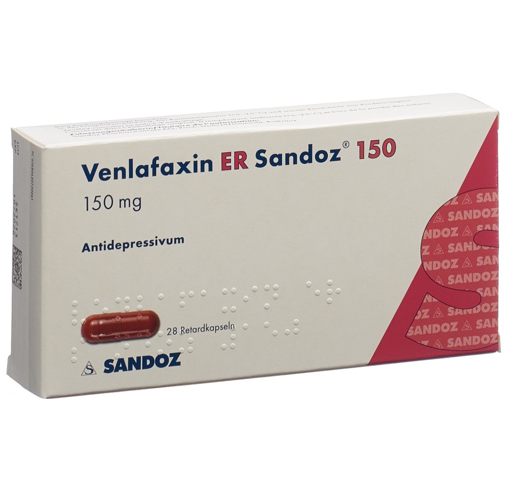 VENLAFAXINE ER Sandoz caps ret 150 mg 28 pce