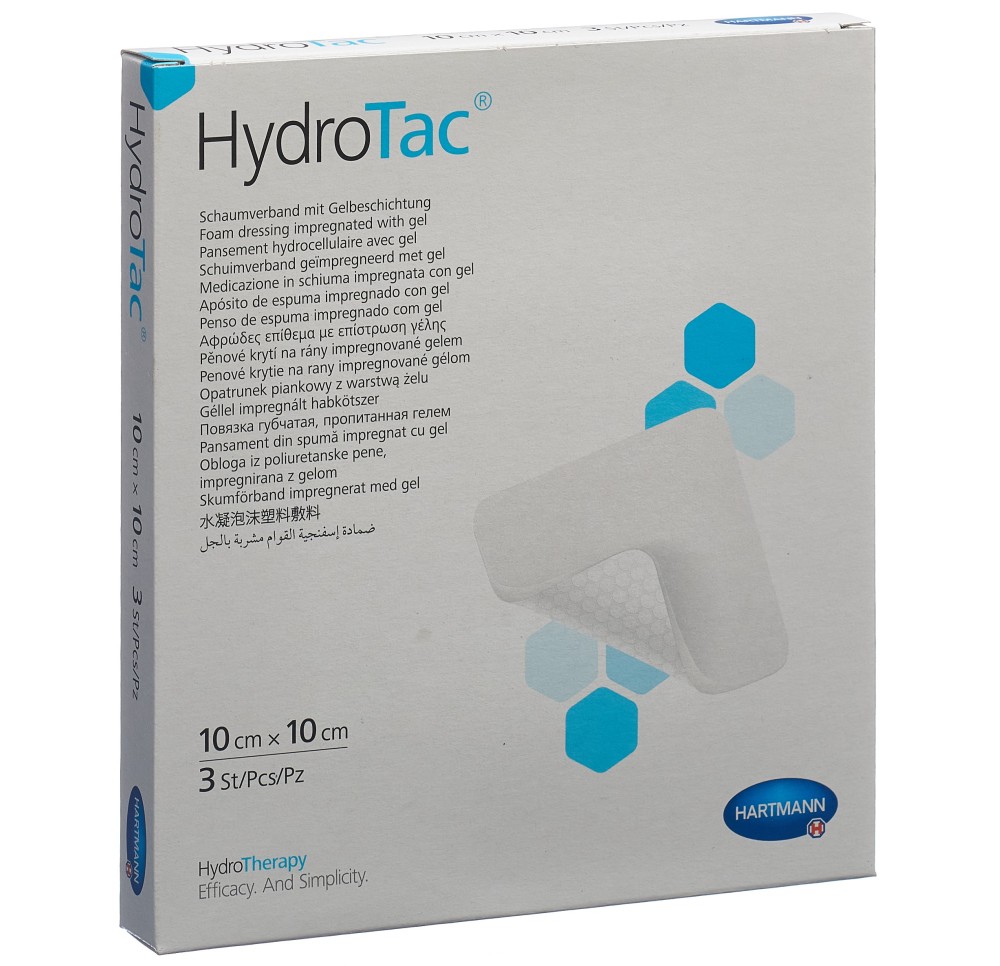 HYDROTAC pansement 10x10cm stérile 3 pce