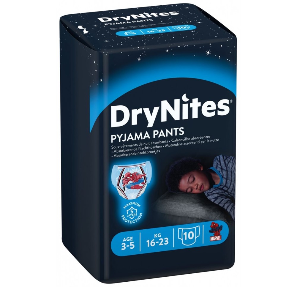 HUGGIES DRYNITES couches nuit S boy 3-5ans 10 pce