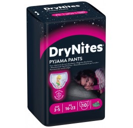HUGGIES DRYNITES couches nuit S girl 3-5ans 10 pce