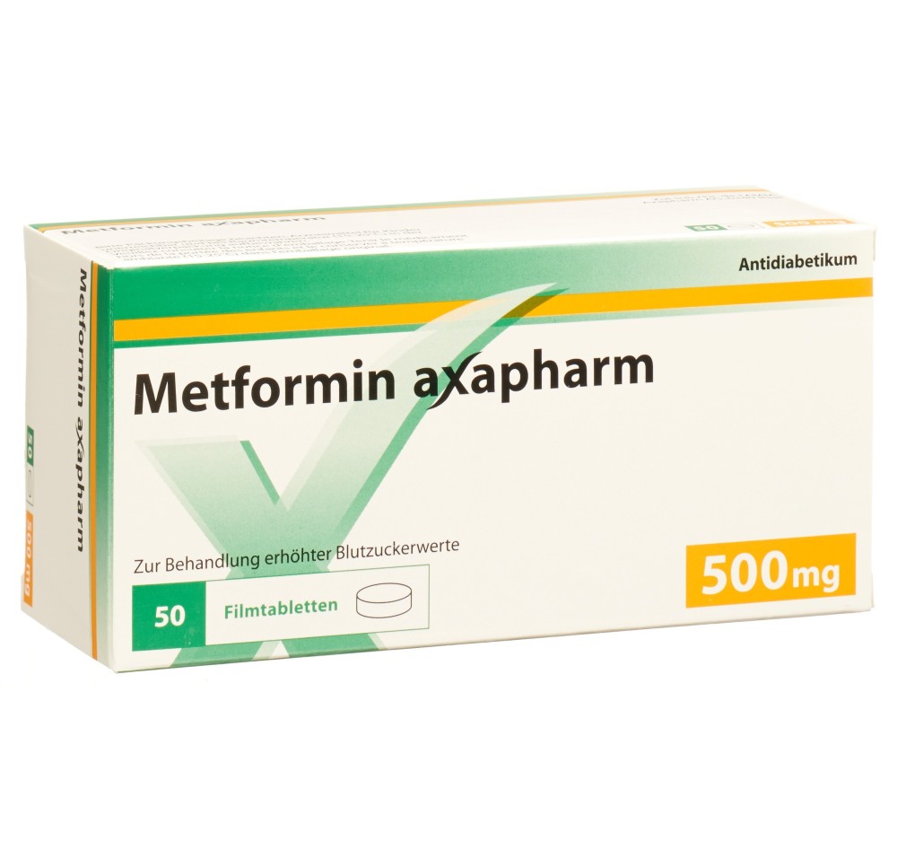 METFORMINE Axapharm cpr pell 500 mg 50 pce