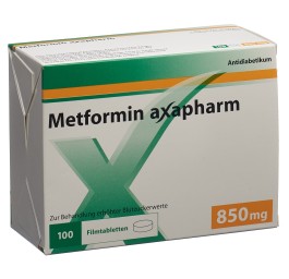 METFORMINE Axapharm cpr pell 850 mg 100 pce