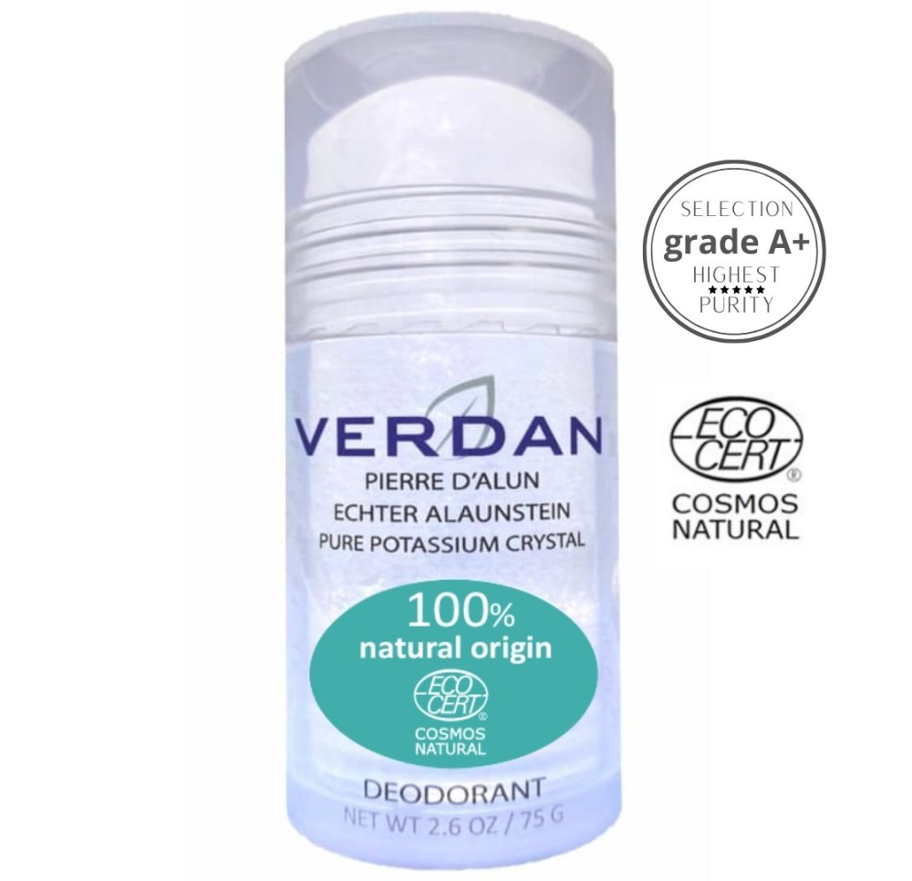 VERDAN Pierre alun grade A+ Déo natur Eco 75 g