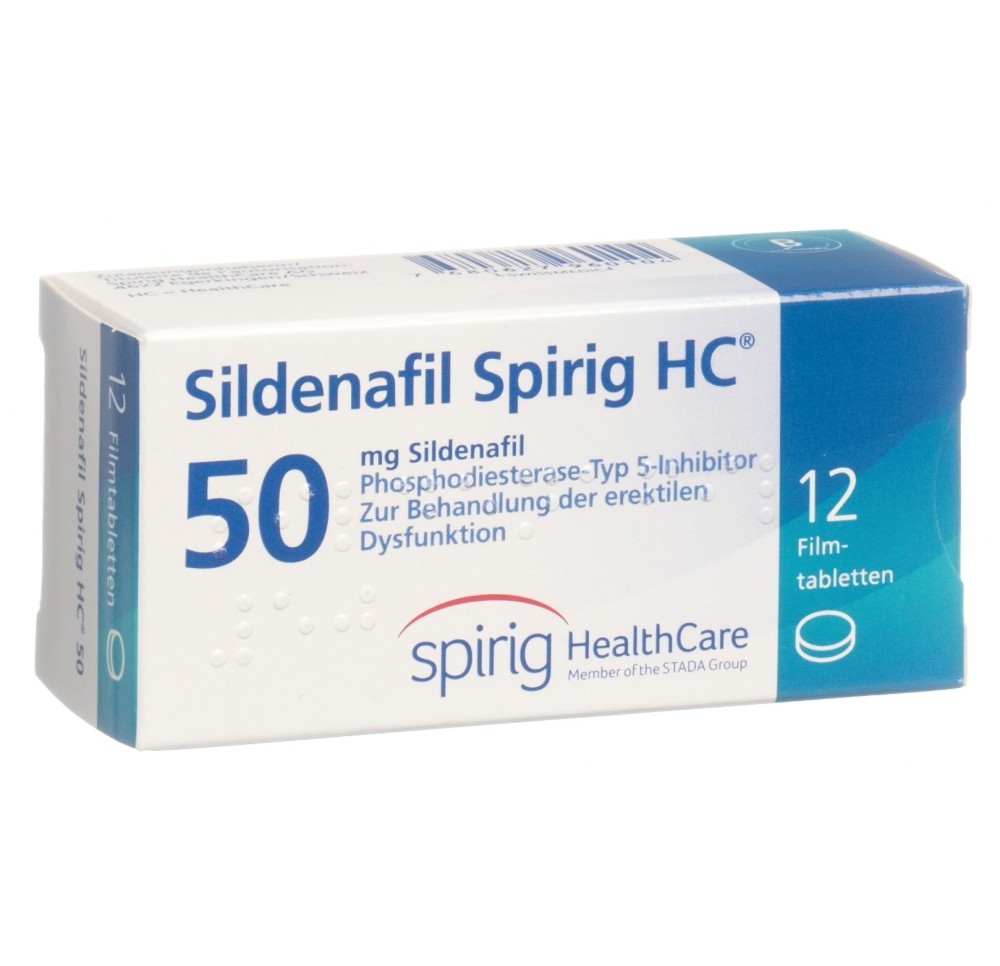 SILDENAFIL Spirig HC cpr pell 50 mg 12 pce