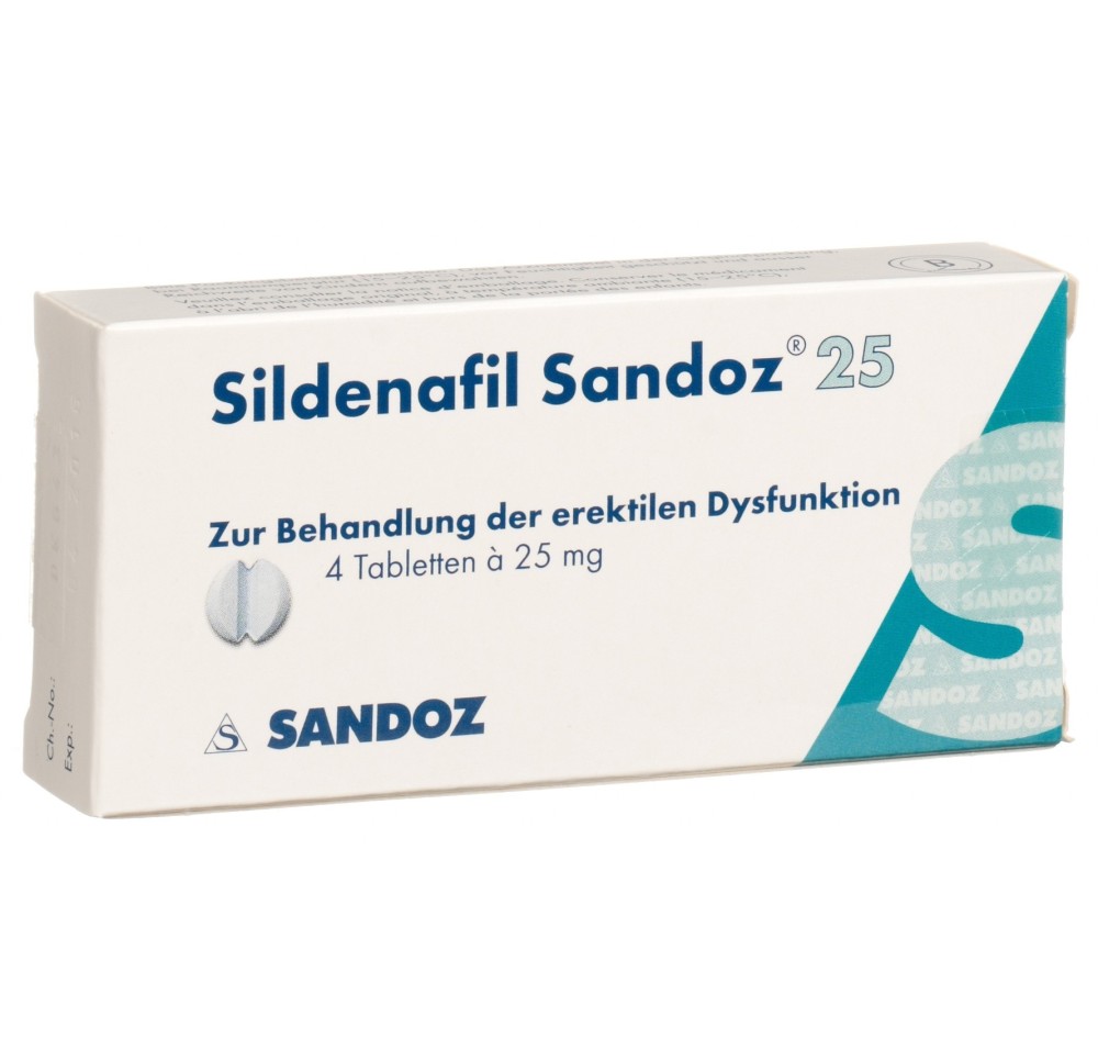 SILDENAFIL Sandoz cpr 25 mg 4 pce