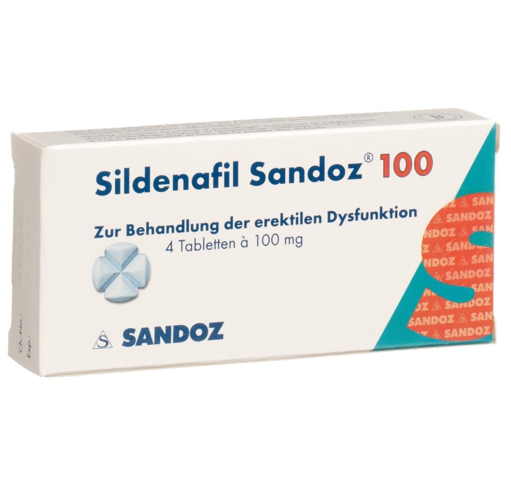 SILDENAFIL Sandoz cpr 100 mg 4 pce