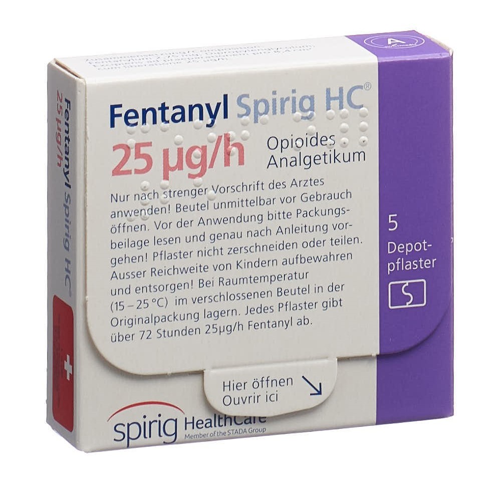 FENTANYL Spirig HC 25 mcg/h disp trans 5 pce