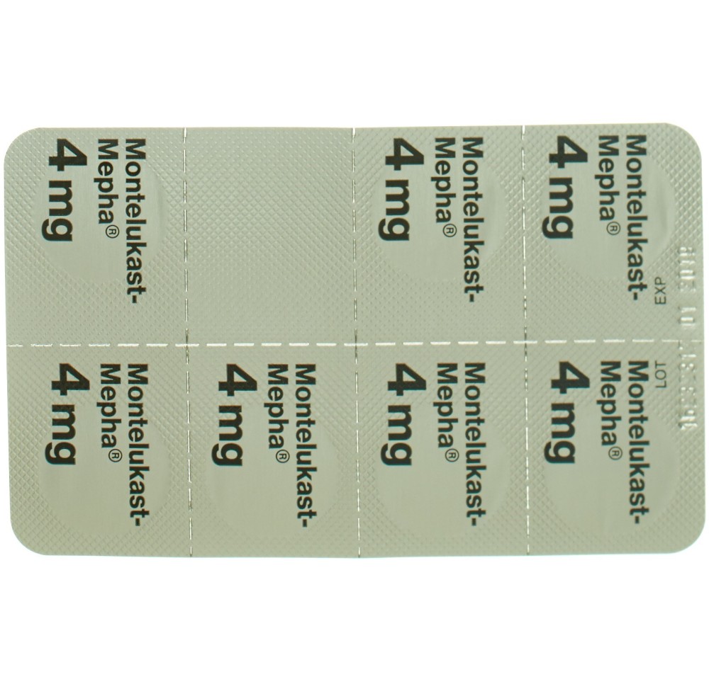 MONTELUKAST Mepha cpr croquer 4 mg 98 pce