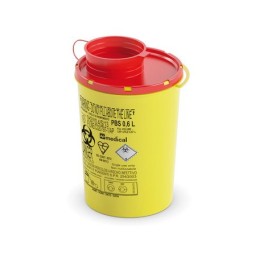 AMPRI box pour canules 600ml jaune/rouge
