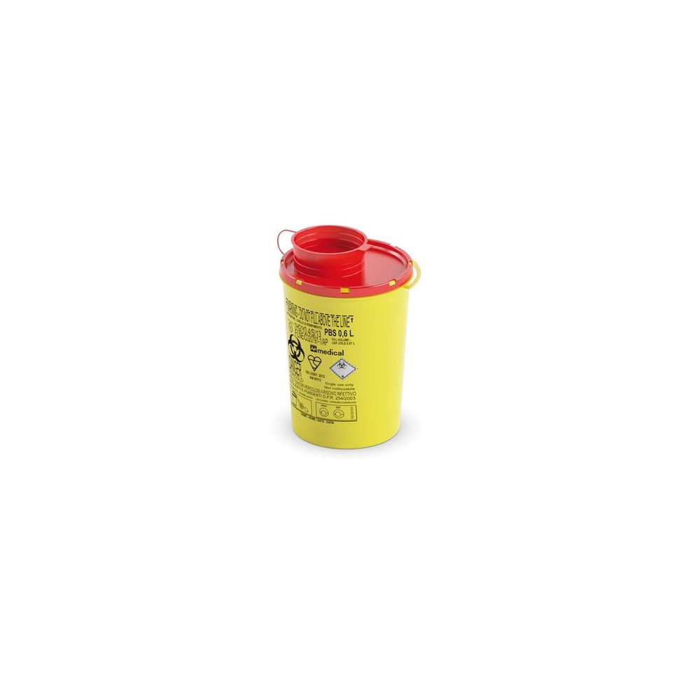 AMPRI box pour canules 600ml jaune/rouge