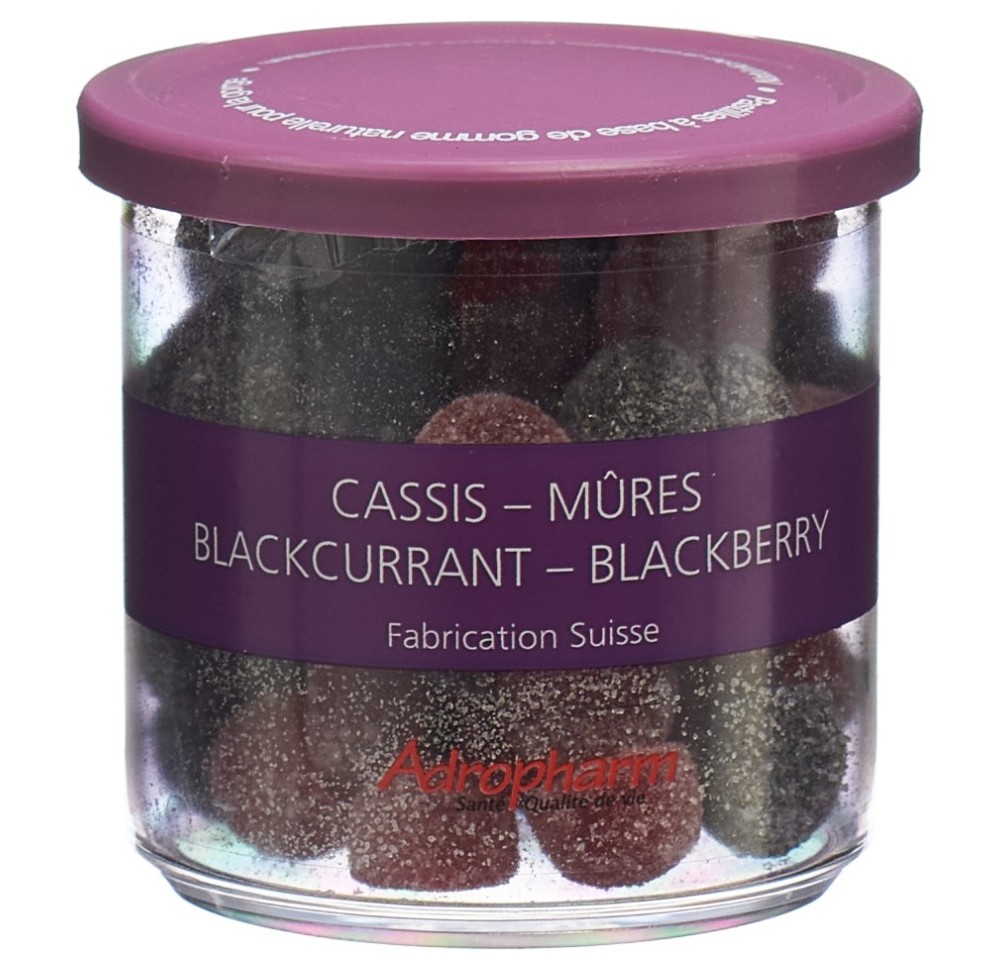 ADROPHARM cassis-mûres pastilles adoucissant 140 g
