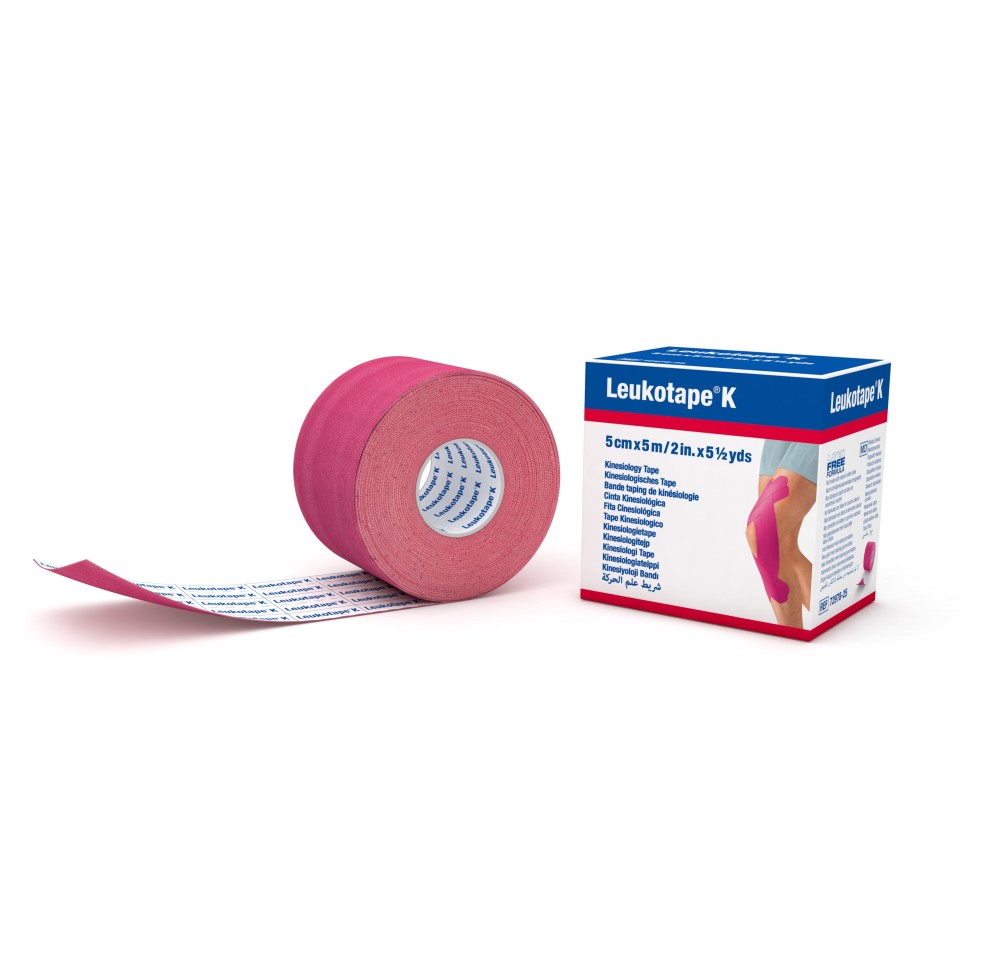 LEUKOTAPE K bande tap kinésio 5mx5cm rose
