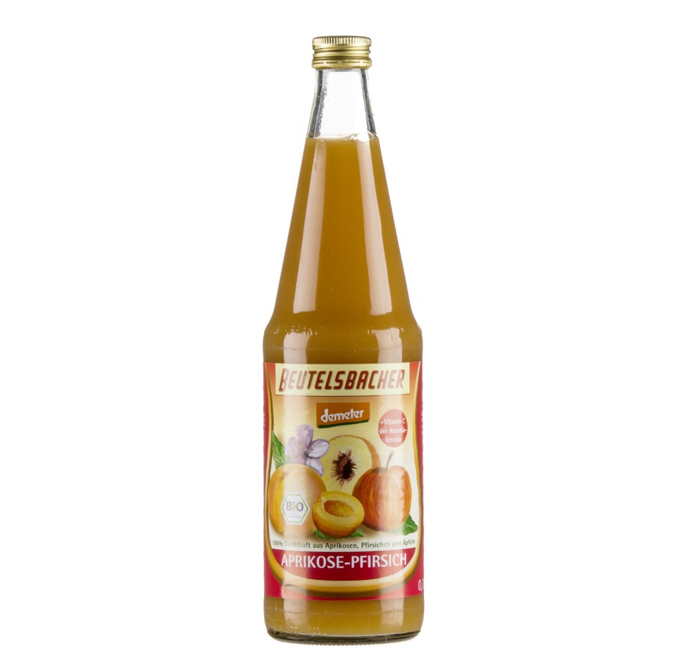 BEUTELSBACHER jus d'abricot et pêche fl 0.7 lt
