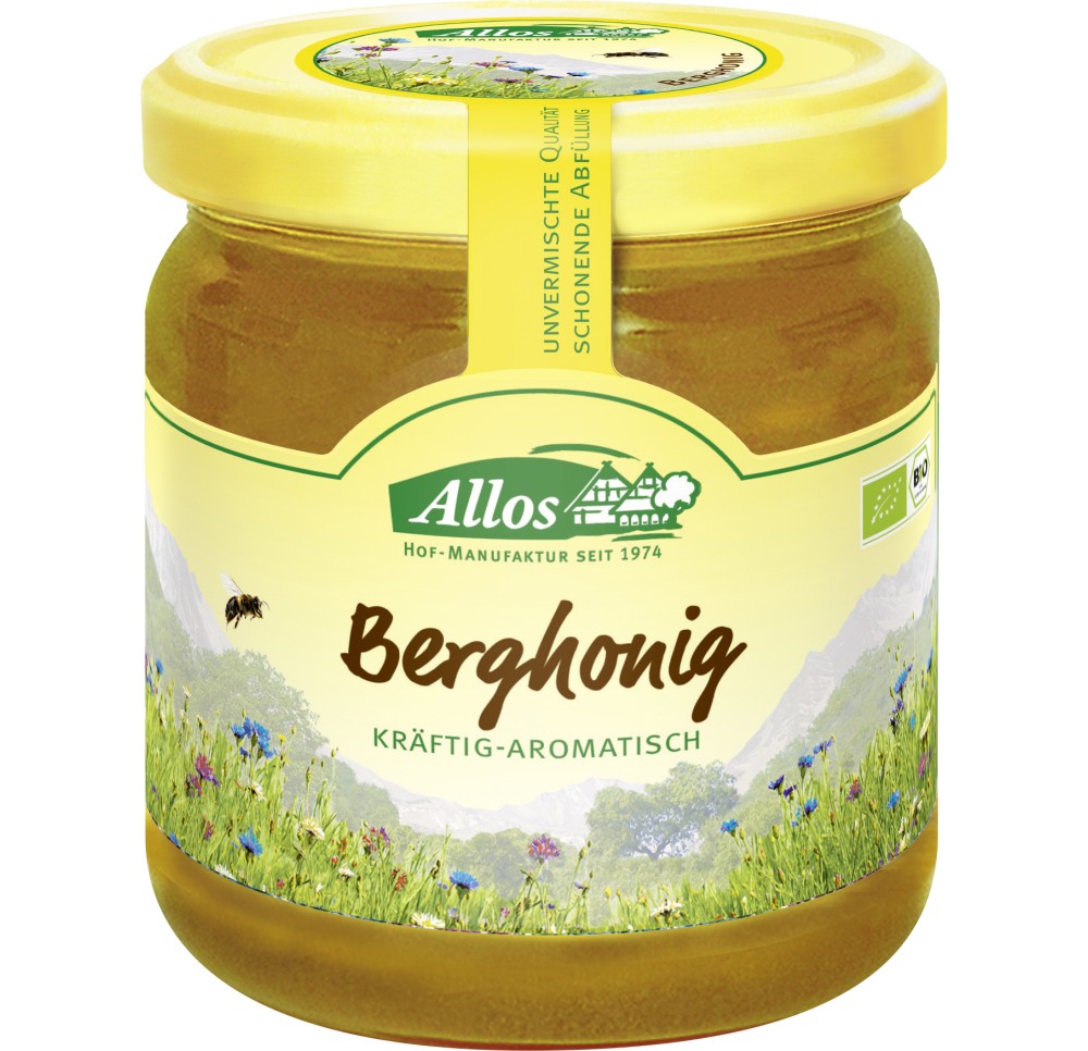 ALLOS miel de montagne verre 500 g