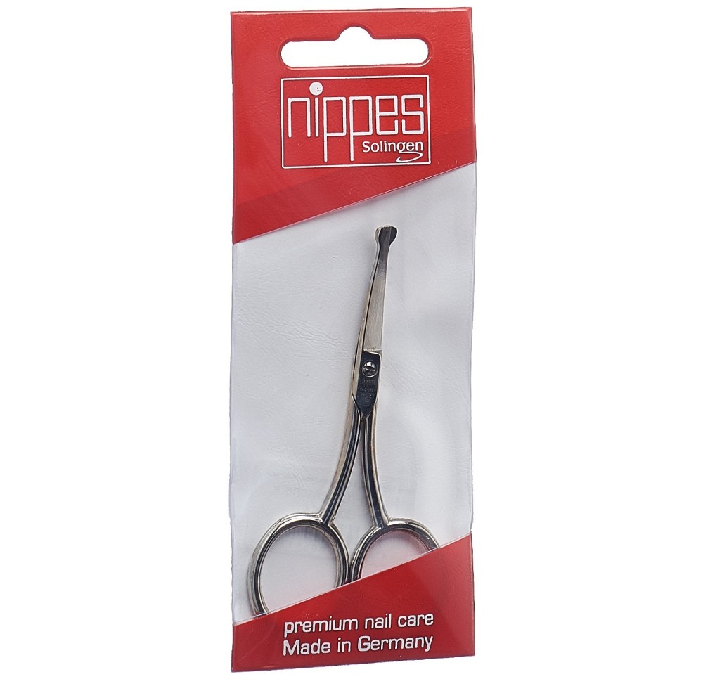 NIPPES Ciseaux pour nez et oreilles nickelé