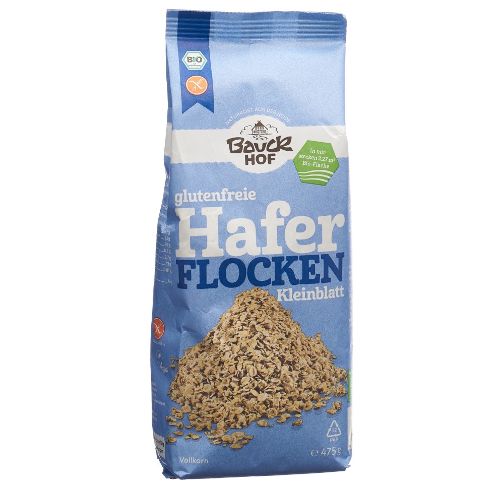 BAUCKHOF flocons d'avoine fins s gluten 475 g