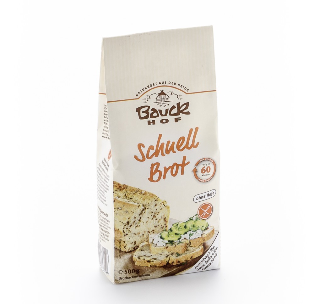 BAUCKHOF mélange pain fait rapid s gluten 500 g