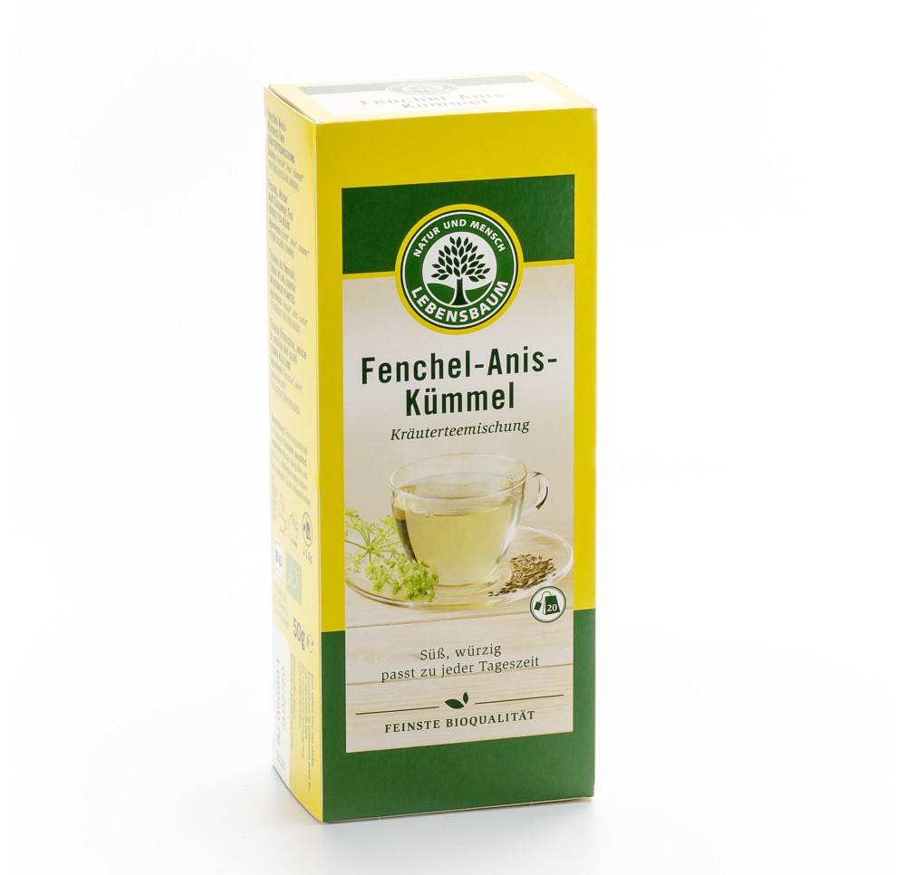 LEBENSBAUM thé fenouil anis cumin 20 sach 2.5 g