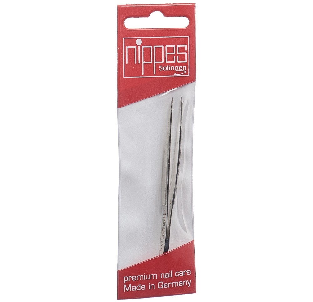 NIPPES Pincette 8cm pointue nickelé