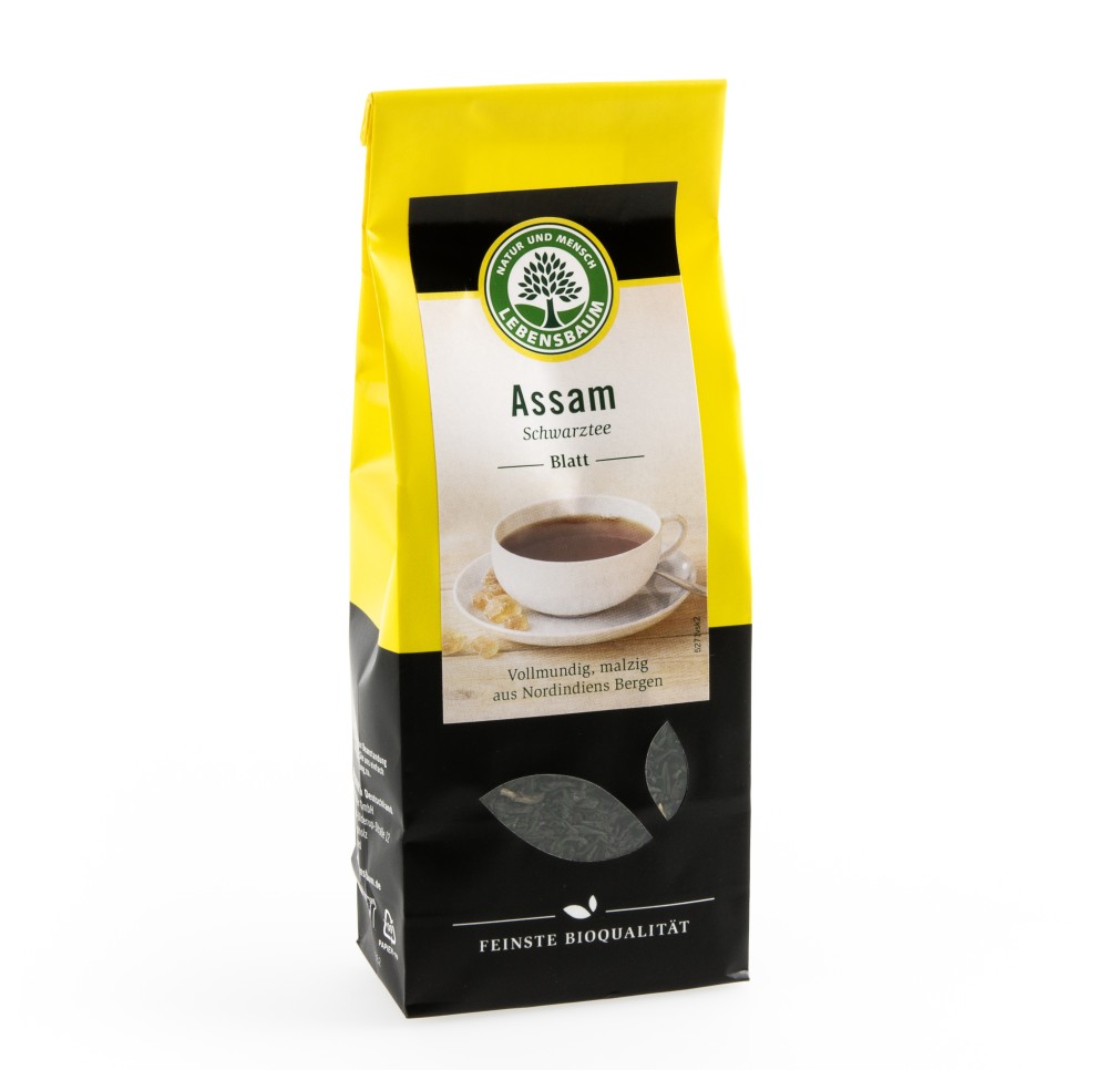 LEBENSBAUM assam thé noir en feuilles sach 100 g