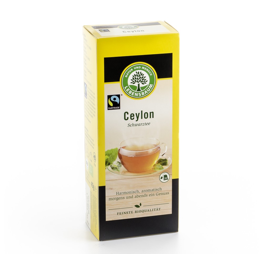LEBENSBAUM ceylon thé noir 20 sach 2 g