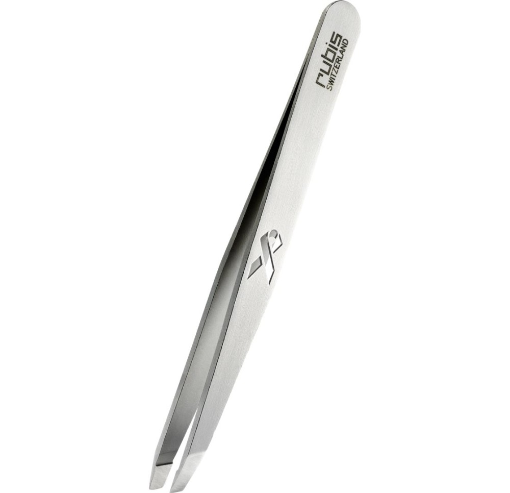 RUBIS pincette cance du sein biseautée inox