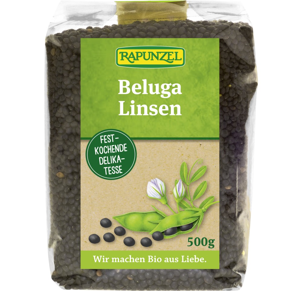 RAPUNZEL lentilles noires Beluga sach 500 g