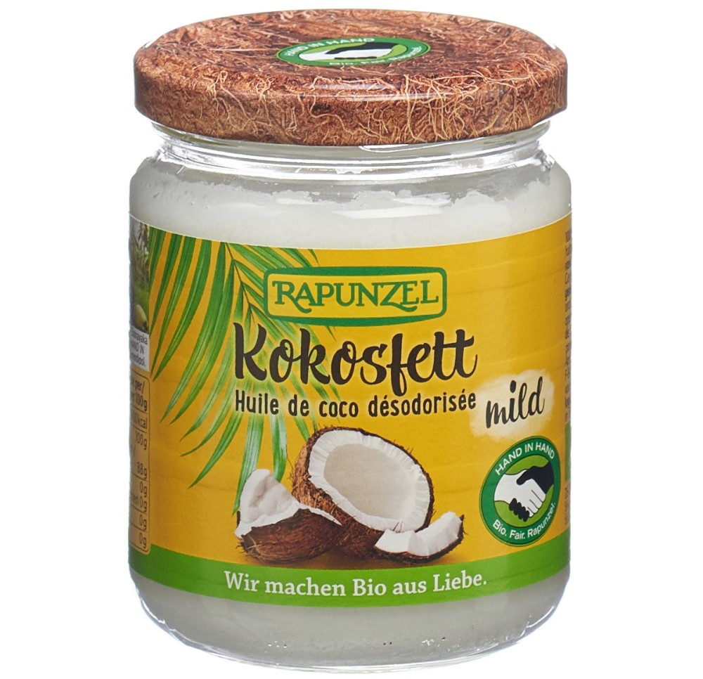 RAPUNZEL graisse de noix de coco verre 200 g