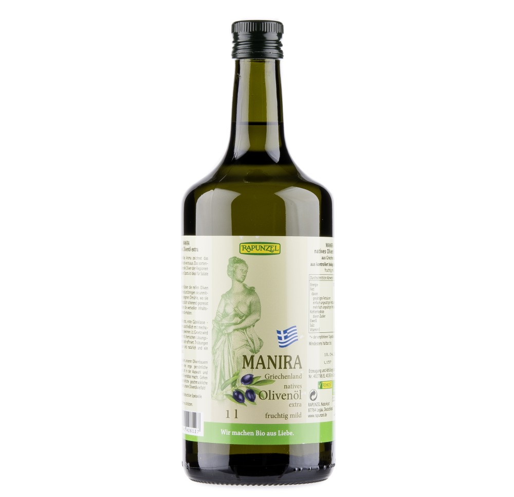 RAPUNZEL huile olive vierge extra Manira fl 1 lt