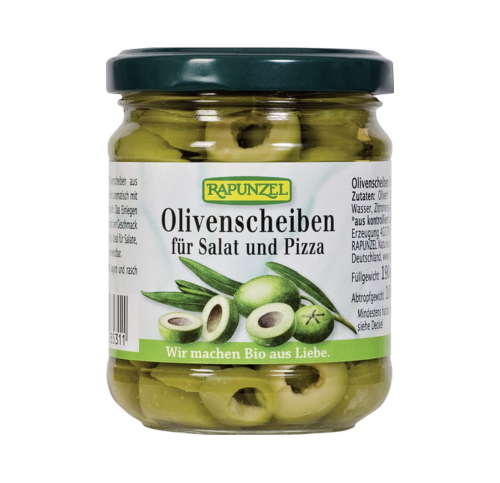 RAPUNZEL olives vertes coup p salade&pizza 190 g